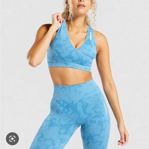 Gym shark blue camo set
